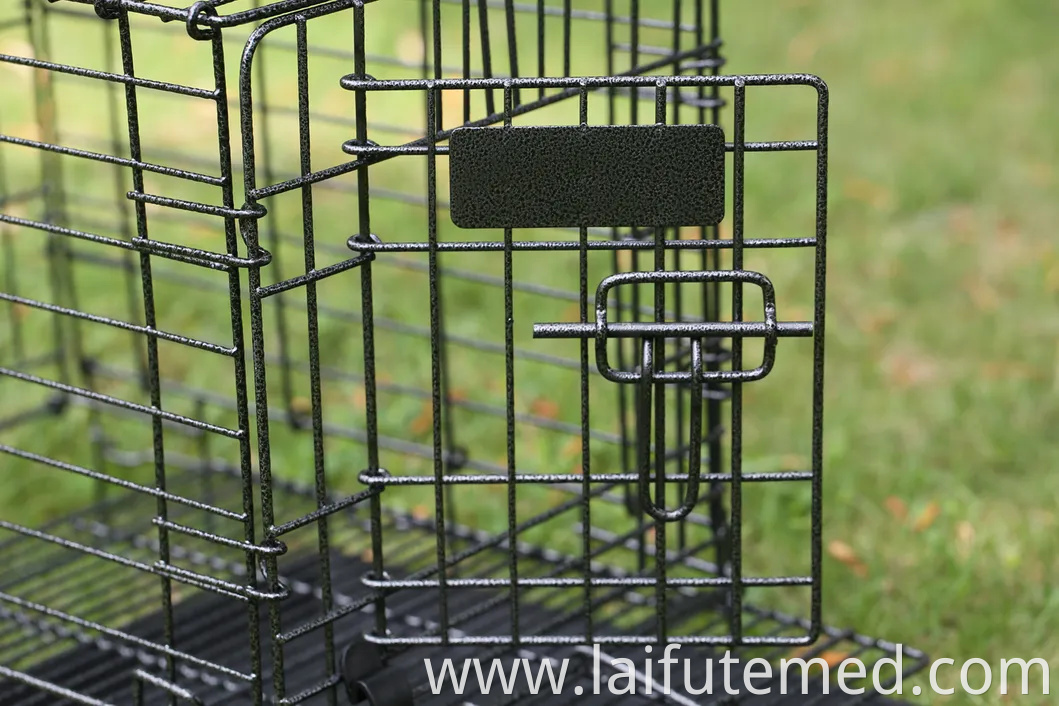 B40001 Wire Pet Cages House for Dogs and Cats Foldable Iron Carriers Animal Cage Crate Boarding Kennels Collapsible Places